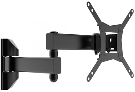 een draai- en kantelbare muurbeugel